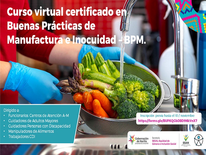 CURSO VIRTUAL CERTIFICADO EN BUENAS PRACTICAS DE MANUFACTURA E INOCUIDAD – BPM