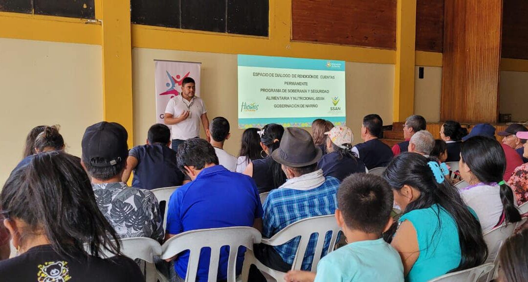Rendición de cuentas de nuestro programa de Soberanía y Seguridad Alimentaria -SSAN, en relación con el proyecto de ‘Implementación de unidades agropecuarias para el fomento de la seguridad alimentaria y el fortalecimiento productivo en Nariño